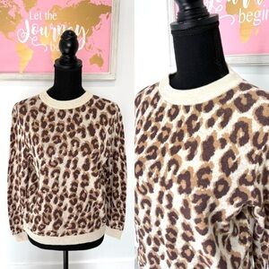 A new day Leopard Print Sweater (XS)